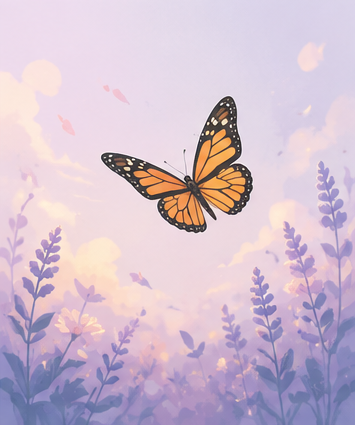 Un papillon symbolisant la transformation